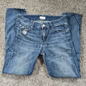 MOTHER | 26 The Looker Crop Graffiti Girl